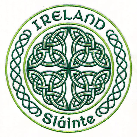 Ireland Sláinte
Stamp Satin Stitch