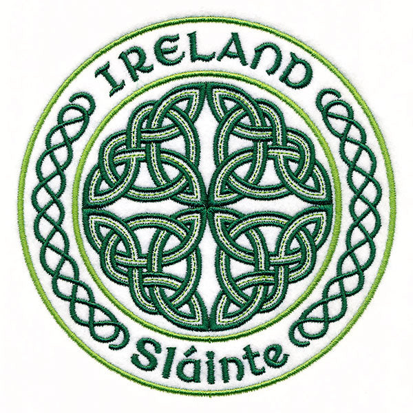 Ireland Sláinte
Stamp Satin Stitch