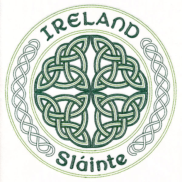 Ireland Sláinte Stamp Light Stitch