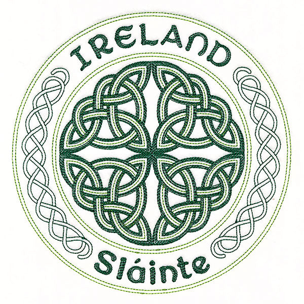 Ireland Sláinte Stamp Light Stitch
