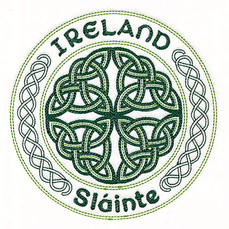 Ireland Sláinte Stamp Light Stitch