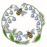 Buzzing Bees and Lillies of the Valley Wreath