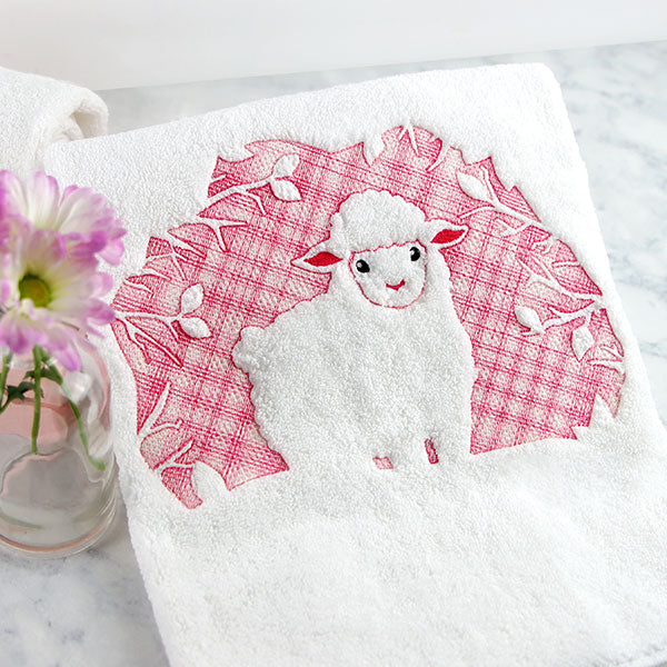 Spring Lamb Silhouette (Embossed)