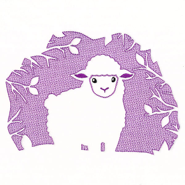 Spring Lamb Silhouette (Embossed)