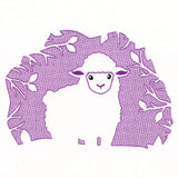 Spring Lamb Silhouette (Embossed)