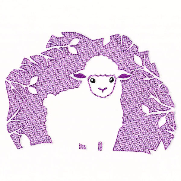 Spring Lamb Silhouette (Embossed)