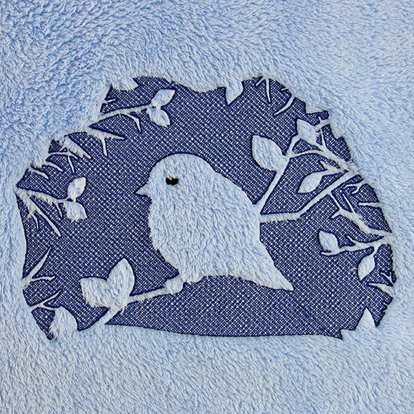 Spring Bird Silhouette (Embossed)