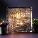 Feathers & Filigree Square 3 (Trapunto)