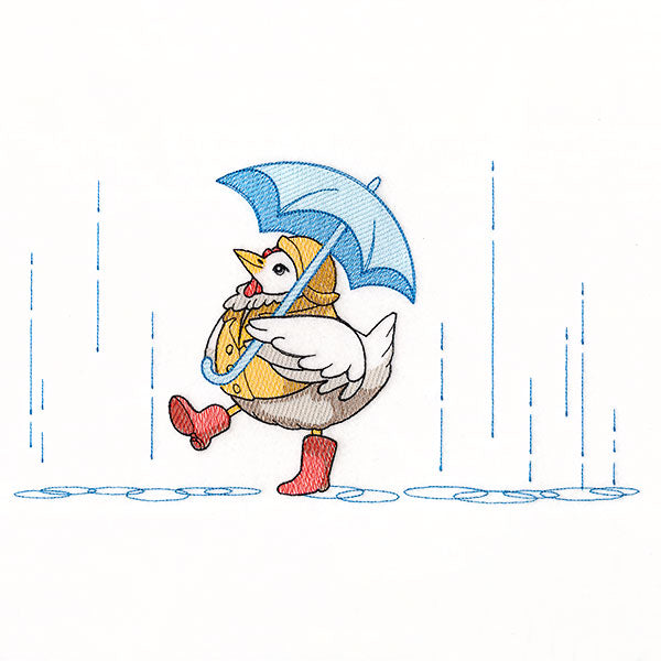 Rainy Day Chicken Border