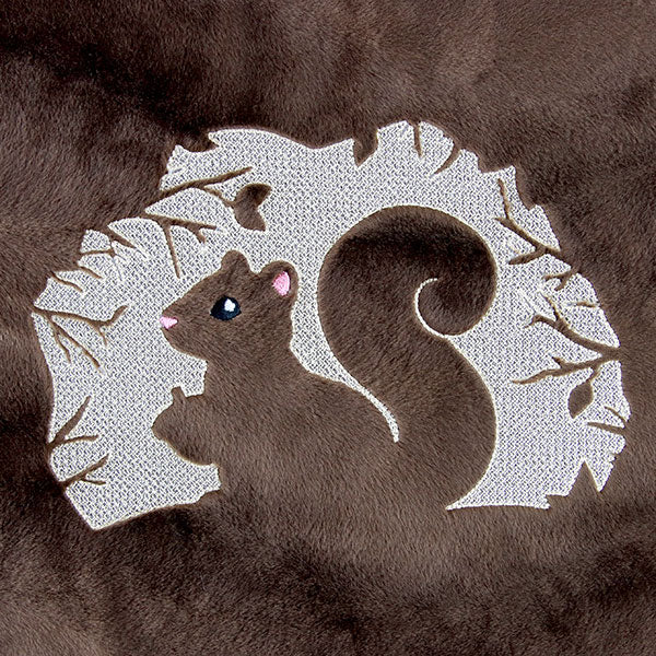 Spring Squirrel Silhouette (Embossed)