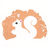 Spring Squirrel Silhouette (Embossed)