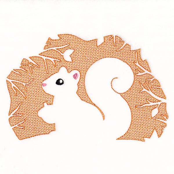 Spring Squirrel Silhouette (Embossed)