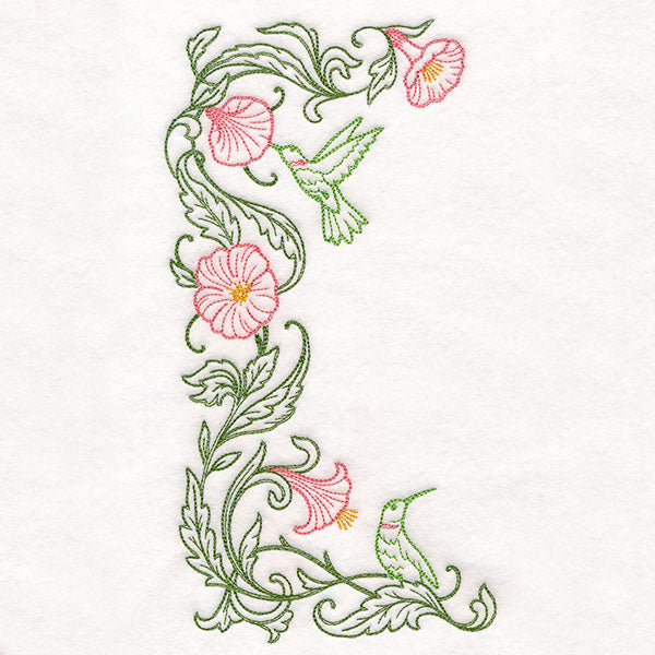 Hummingbirds & Hibiscus Half Frame