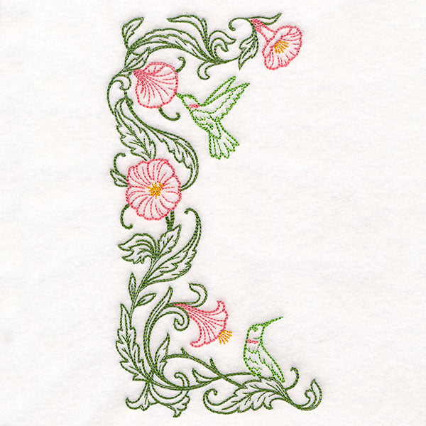 Hummingbirds & Hibiscus Half Frame