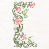 Hummingbirds & Hibiscus Half Frame