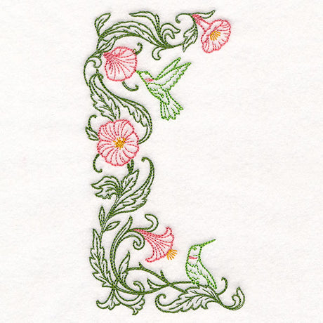 Hummingbirds & Hibiscus Half Frame