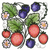 Berries & Flowers Square
