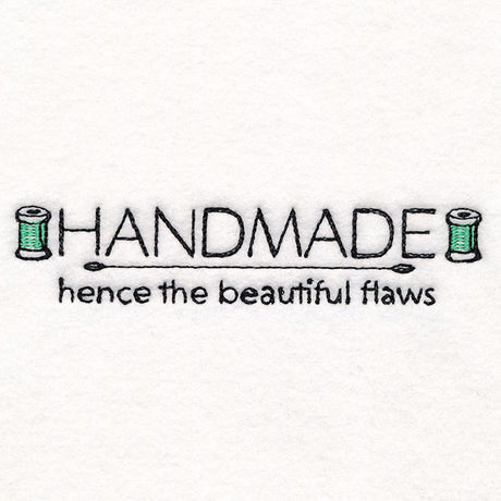 Handmade with Beautiful Flaws Label