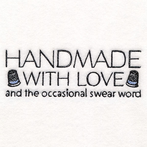 Handmade with Love & Swear Words Label