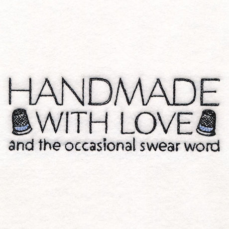 Handmade with Love & Swear Words Label