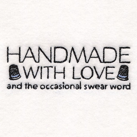 Handmade with Love & Swear Words Label