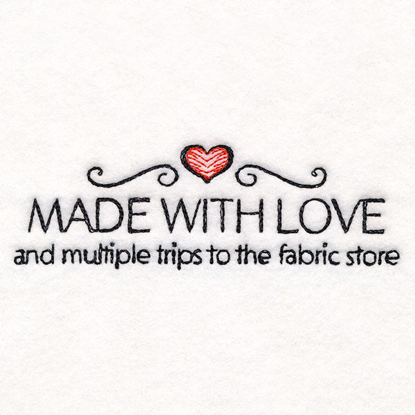 Made with Love & the Fabric Store Label