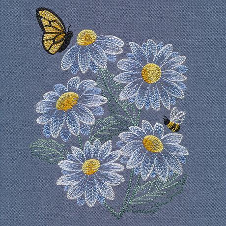 Daisies and Monarch Feature