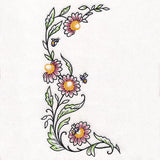 Bee & Coneflower Half Frame