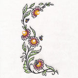 Bee & Coneflower Half Frame