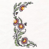 Bee & Coneflower Half Frame