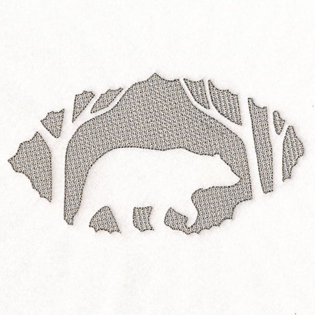 Woodland Bear (Embossed)