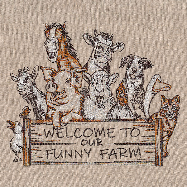 Welcome to Our Funny Farm Sign