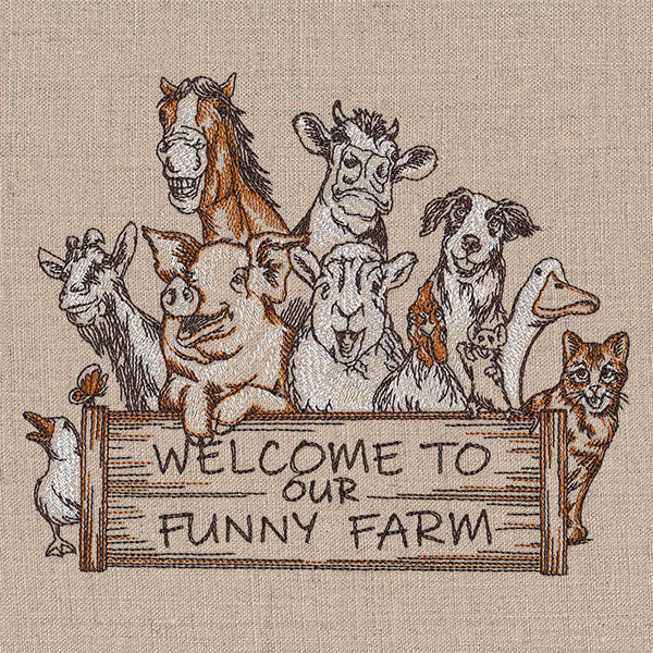 Welcome to Our Funny Farm Sign