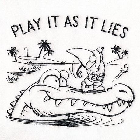 Play It As It Lies Golfing Gnome
