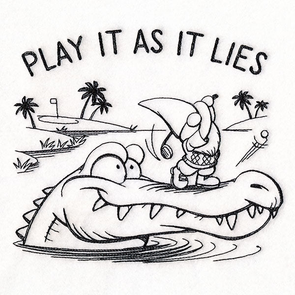 Play It As It Lies Golfing Gnome