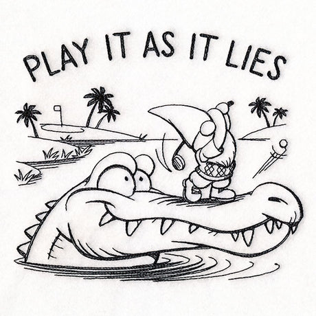 Play It As It Lies Golfing Gnome