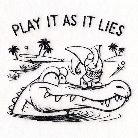 Play It As It Lies Golfing Gnome