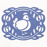 Framed by Tulips Chicken (Embossed)