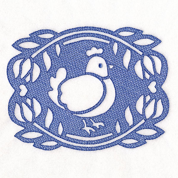 Framed by Tulips Chicken (Embossed)