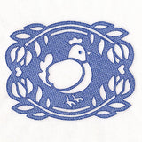 Framed by Tulips Chicken (Embossed)