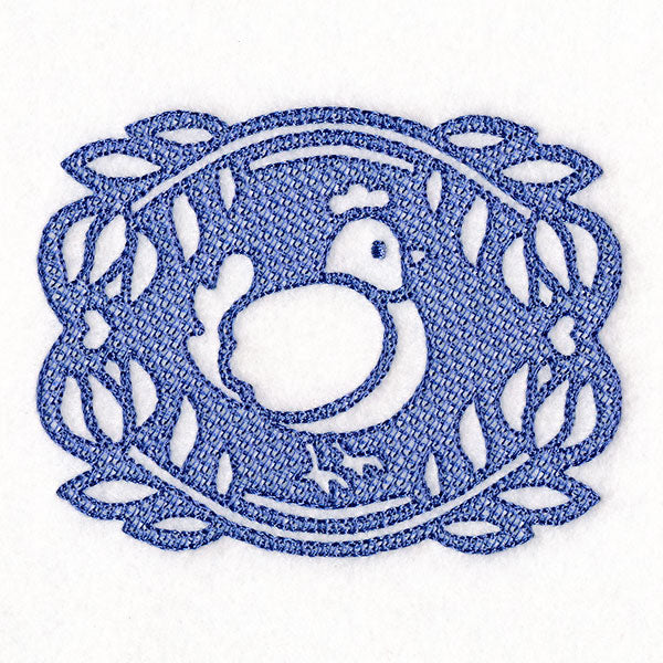 Framed by Tulips Chicken (Embossed)