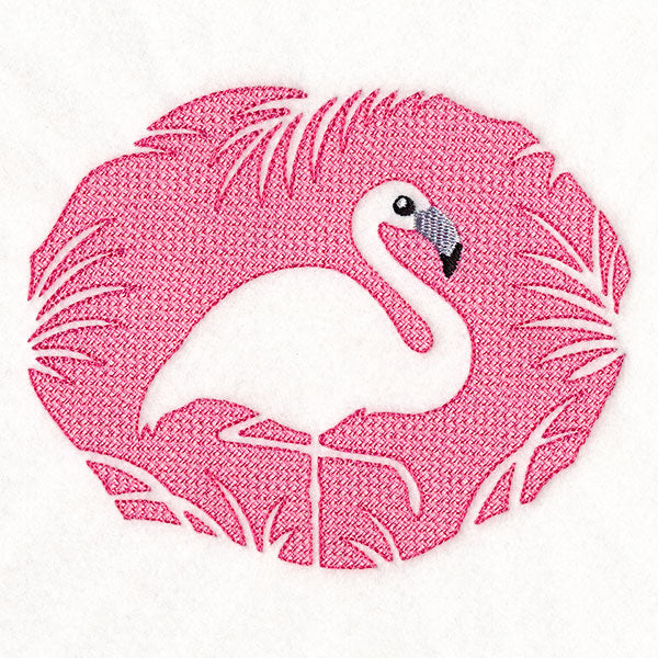 Summer Flamingo (Embossed) – Embroidery Library