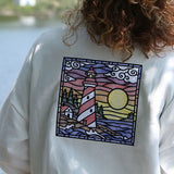 Stained Glass Lighthouse Square