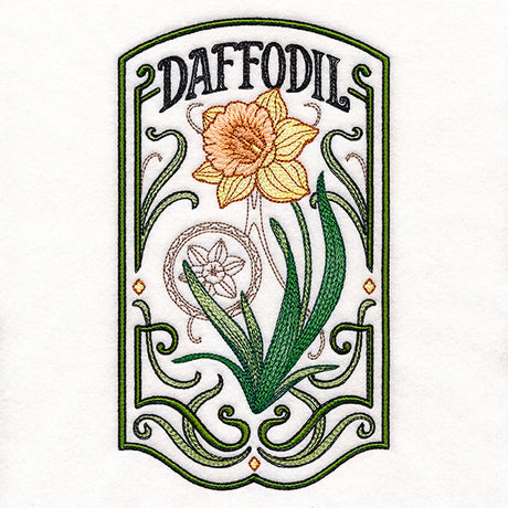 Art Nouveau Daffodil Sign