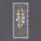 Botanical Cross Bookmark (Organza)