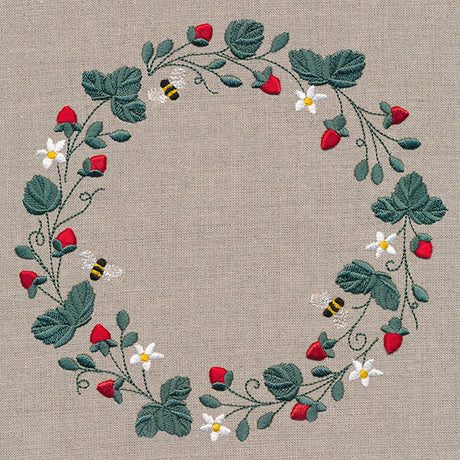 Bees & Berries Wreath (Puff Foam)