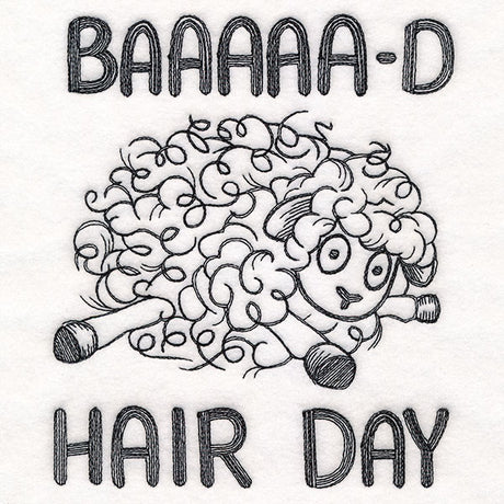 Baa-d Hair Day Sheep