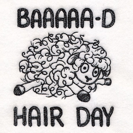Baa-d Hair Day Sheep