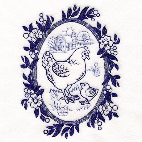 Country Chickens Cameo