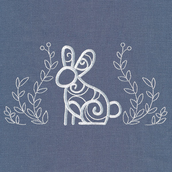Rustic Bunny with Laurel